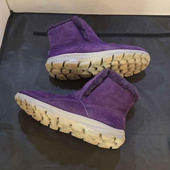 SKECHERS WOMEN'S ON THE GO JOY BUNDLE UP COZY ANKLE BOOTS - Picture 5 of 16